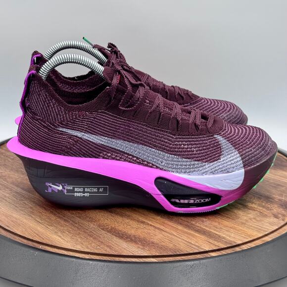 NIKE Air Zoom Alphafly Next% 3 Faith Kipyegon IB4201-600 Burgundy Women's 8.5 - Picture 1 of 10